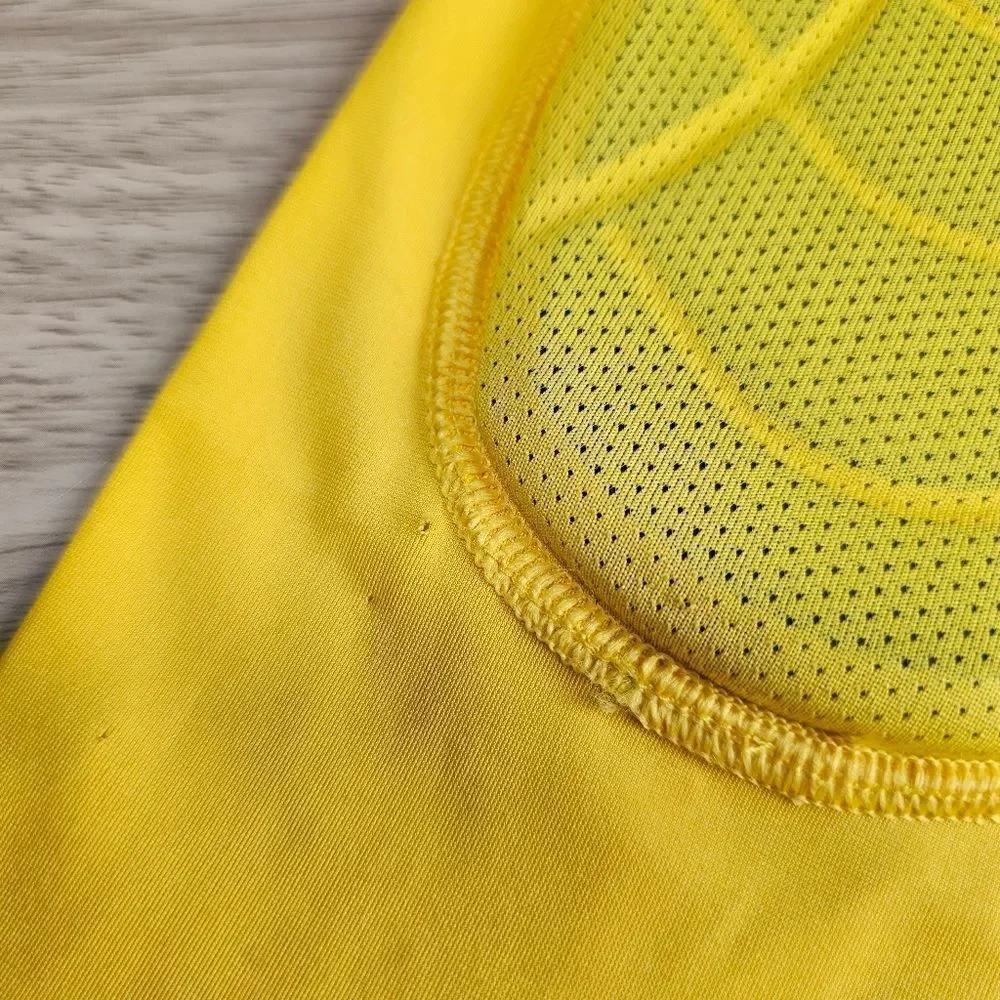 Air Jordan Nike Pro Hyperstrong Knee Shin Padded Sleeve Large L Yellow Grey New